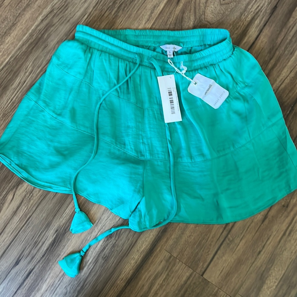 Lined green shorts